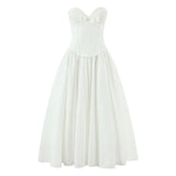 2026 Spring And Autumn New Women's Throb Fish Bone Steel Toco Sling Dress