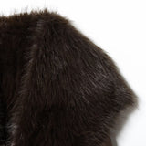 BSK&TRAF Women's Winter 2025 New Artificial Fur Belt Coat 3581240