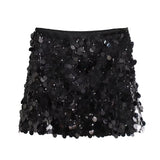 Spring 2025 New Leek Decorating Stylish Personality Miniskirt Skirt 3920139 808