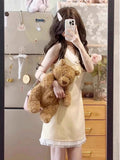 Little Scented Doll Collar Dress Women's Summer High-End Dopamine Wearing Waist Thin Rich Family Gold Skirt