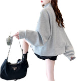 Casual Collar Collar Women Lazy Wind Loose 2025 New Chic Design Blouse Spring And Autumn Coat Tide