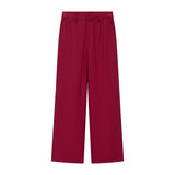 Summer New V-Neck Asymmetric Vest Simple Jump Trouser Suit
