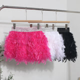 Real Shooting Feather Dress Small Pony Short Skirt Birthday Dress Dress Princess Short Dress 9022