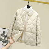 Add Down Thin Down Down Cotton In The Biliary Cotton Women's Short Cotton Coat In Winter Wearing A Bottom Cotton Suit Close-Up Warm Coat