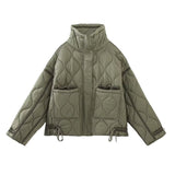 Women's Winter Loose-Fitting Pocket Jacket Cotton Coat