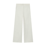 BSK&TRAF Women's Summer 2026 New Buckle-Dressed Suitge 9363590 Straight Trousers 9350590