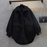 Lamb Wool Coat Women's Winter 2025 New Long Cotton Clothes Thick Cotton Coat This Year's Popular Explosion Coat