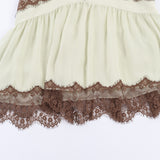 BSK&TRAF Women's Clothing Spring 2026 New Pure Fashion Fashion Lace Splicing Short Dress 7200315