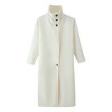 New Chimney Collar In Autumn Loose Long Coat Coat