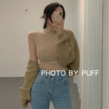 Sleeveless Half-High Territorial Sea Snail Vest Women Tightness High Elastic Body Thin Body Breathable Small High Collar Korean Version