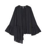 Autumn New Chiffon Fashion Loose-Fitting Shirt Top 1302494
