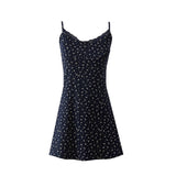 New French Sweet And Gentle Lace-Side V-Neck Thin Sling Skirt Dress A-Word Dress In Summer 2025