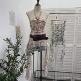 Sleeveless Truches With Thin Double-Layer Mesh Tector-Bosing Vest With Non-Slip Strips With Sleeveless Top 1571