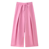 BSK&TRAF Women's Clothing Spring 2026 New Fashion Tanned Trousers 8219100