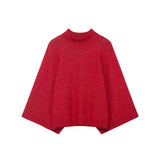 Autumn New Wide-Sleeved Two-Color Jacket Comfortable Knitted Shirt 5536213
