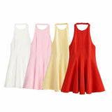 Summer New Wave Swing Hanging Neck Dress 2858777