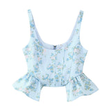 BSK&TRAF Women's Clothing 2026 Summer New Fashion Babes Lotus Floss Hanging Slings Set