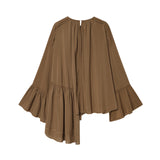 Autumn New Chiffon Fashion Loose-Fitting Shirt Top 1302494