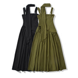 2025 New Women's Fashion Sexy Hottie Hanging Neck Repair Open Dress
