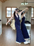 Pure Hot Girl De Shredded Flower Hanging Neck Dress Women Summer New Waist Thin Lace Splicing Bag Hip Dress
