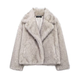 Autumn New Artificial Fur Effect Coat 4360246