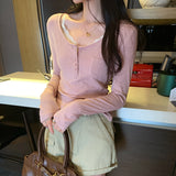 White Bottoming Women With High-End Feeling Can Wear Long-Sleeved T-Shirt Autumn And Winter 2025 New Unique Beautiful Top