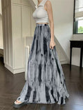 Chiffon Half-Body Skirt Early Spring Summer 2026 New Women's A-Shaped High-Rise Long Thin Umbrella Skirt