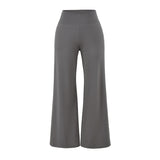 Korean Tibetan Qt-Tao High-Waist Micro-Trumpet Straight-Panel Trousers Women's Summer Hanging Broad Legs Leisure Drag Trousers
