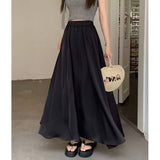 300 Pounds Of Large-Size Acetic Acid-Sonic Vertinate Thuffing Dress Women's Summer Dress Korean Version Of The Tight Waist Cover Across The Thin Umbrella Skirt A Word Half Skirt