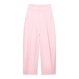 Autumn New High-Waisted Folding Balloon Trousers 1255557