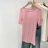 Leier Tilme Wool Medium Thin Short-Sleeved T-Shirt 2026 New Unique Beautiful Top