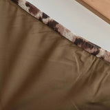 Vintage Glare Leopard Print Skirt Women 2026 Summer New Temperament Slim Waist-Buff Mid-Length Skirt