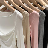 Lyselle Tiansing Long-Sleeved T-Shirt Women's Commuting Autumn New Cool Design Sense