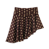 BSK&TRAF Women's Clothing 2026 Summer New Street Fashion Wave Asymmetric Skirt 4661409