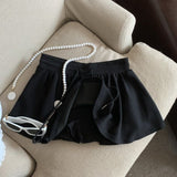 High-Stock Explosion Ballet Rope Women High Waist A Word Anti-Light Thin Casual Skirts