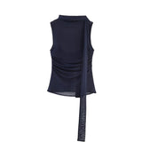 BSK&TRAF Women's Clothing Spring 2026 New Sweet Cool Fashion Mesh Scarf Top 0347311