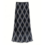 Sweet And Gentle Wind Pink Women's Summer New Korean Lattice Simple Skirt Small Fresh Long Dress