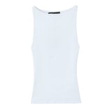 BSK&TRAF Women's Clothing 2026 Summer New Simple Fashion Set Up Sleeveless T-Shirt 2335177