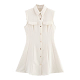 Spring New With Shoulderless Sleeveless Skinny Dress 2157026