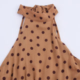BSK&TRAF Women's Dress In Autumn 2025 New Fashion Wave Dot Belt Mist Skirt 8642802