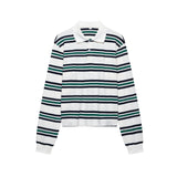 Women's Fashion Simple Academy Style Striped Bing Casual T-Floose