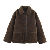 Autumn New Double-Sided Collar Pocket Dress Two-Wear Jacket 3046371