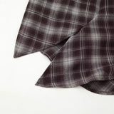 Autumn New Loose Collar Long-Sleeved Plaid Fashion Shirt