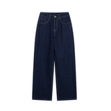 New Retro Waist Strap With Belted Collared Denim Jacket Vintage Denim Trousers