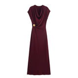 Autumn New Folded Temperament Dress 1165461