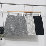 Slide Dress Skirt Girl Babes A Small Silver Shiny Light Short Skirt 8258