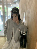 Early Autumn Gray Baseball Suit Jacket Women 2026 Spring And Autumn New Burst Small Loose Jacket Early Autumn Short Top