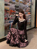French Lattice Dress Dress Women's Autumn And Winter 2026 New Small Fragrant Style High-End Wearing Long Dress Set