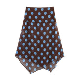 Summer New Thin Scarf Wave Dot Hanging Neck Collar Blouse 3756352 Skirt 6929511