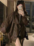 Large-Size Fashion Fur Coat Women's Autumn Cool Windy Jacket Fat MM Meat Cover Thin Top
